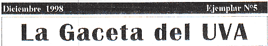 Gaceta del UVA _Diciembre 1998